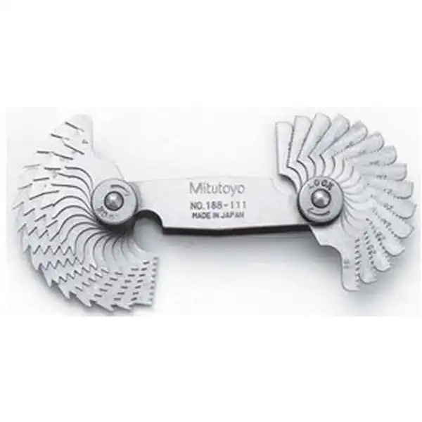 0.35-6.0mm Dưỡng đo ren 22 lá Mitutoyo 188-130