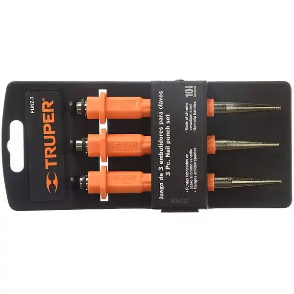 0.7, 1.5, 2.3mm Bộ đục lấy dấu Truper 18064 (PUNZ-3)