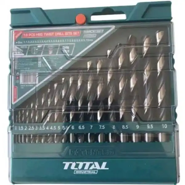 1-10mm Bộ mũi khoan kim loại HSS 19 chi tiết Total TACSD0195
