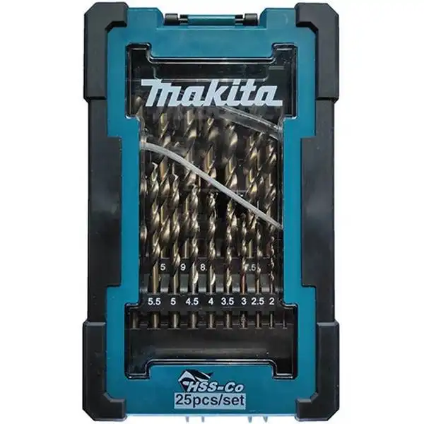 1-13mm Bộ mũi khoan kim loại HSS-CO 25 chi tiết Makita D-67577