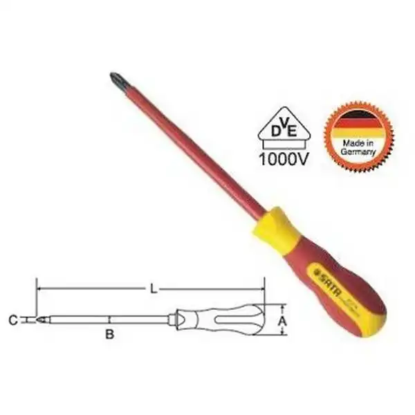 #1 Vít bake cách điện 1000V Sata 61-212 (61212)