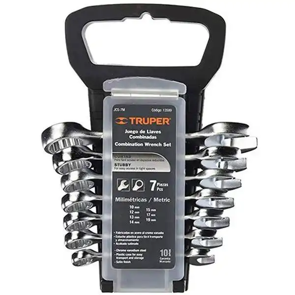10-19mm Bộ cờ lê vòng miệng 7 chi tiết Truper 13599 (JCS-7M)