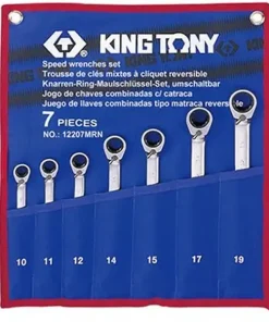 10-19mm Bộ vòng miệng tự động 7 chi tiết Kingtony 12207MRN