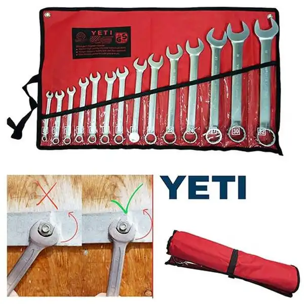 10-32mm Bộ cờ lê vòng miệng 14 chi tiết Yeti