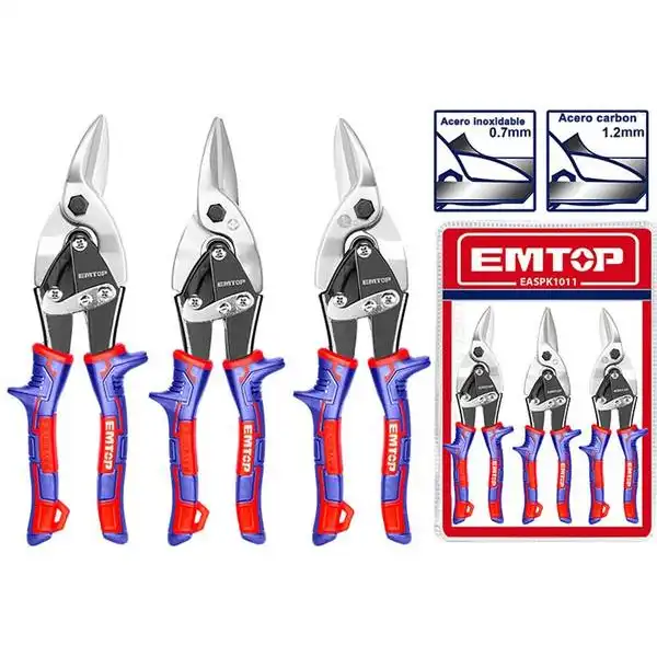 10 inch Bộ kéo cắt tôn 3 chi tiết Emtop EASPK1011