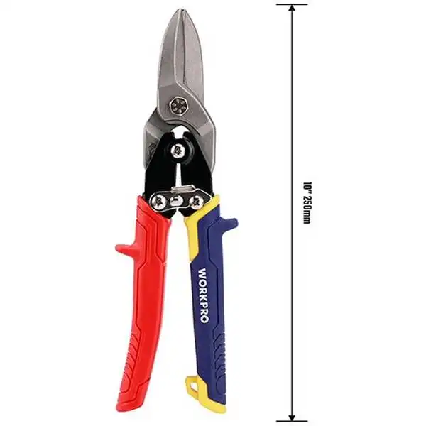 10 inch Kéo cắt tôn bằng thép mũi thẳng Workpro WP214021
