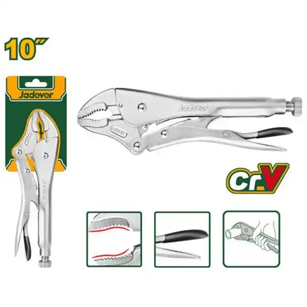 10 inch Kìm chết mỏ cong cao cấp Jadever JDLP1C02