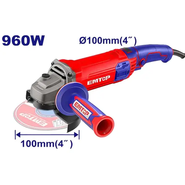 100mm Máy mài góc 960W Emtop EAGR09643 (Công tắc bóp)