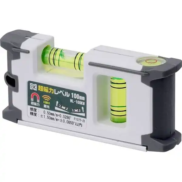 100mm Thước thủy mini (màu trắng) Niigata ML-100KW