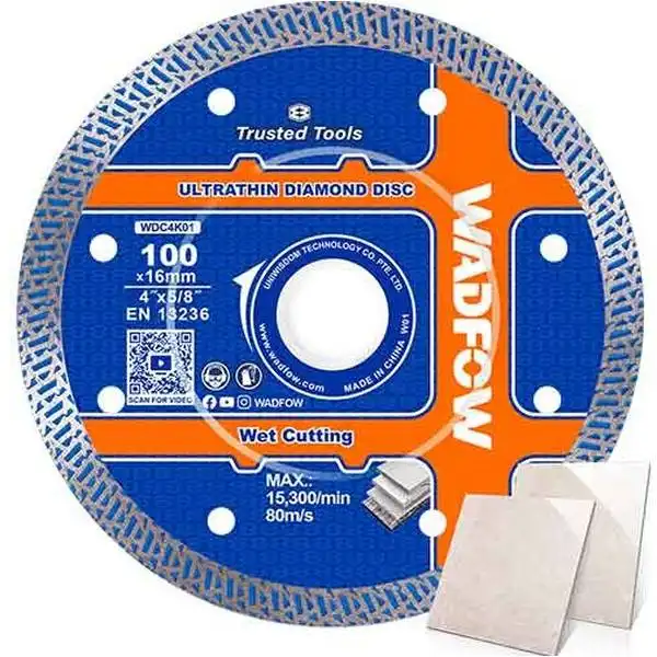 100x16mm Lưỡi cắt gạch siêu mỏng (cắt ướt) Wadfow WDC4K01