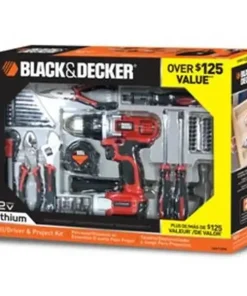 10.8V Li-On Máy khoan vặn vít kèm 60 chi tiết Black & Decker EGBL108PK