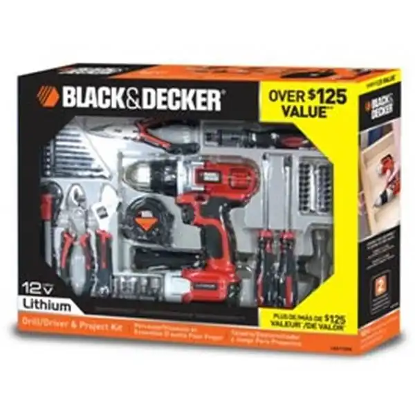 10.8V Li-On Máy khoan vặn vít kèm 60 chi tiết Black & Decker EGBL108PK