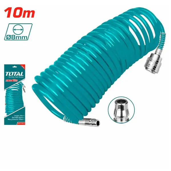 10m Cuộn dây hơi xoắn dẫn khí nén 5x8mm Total THT11101-3
