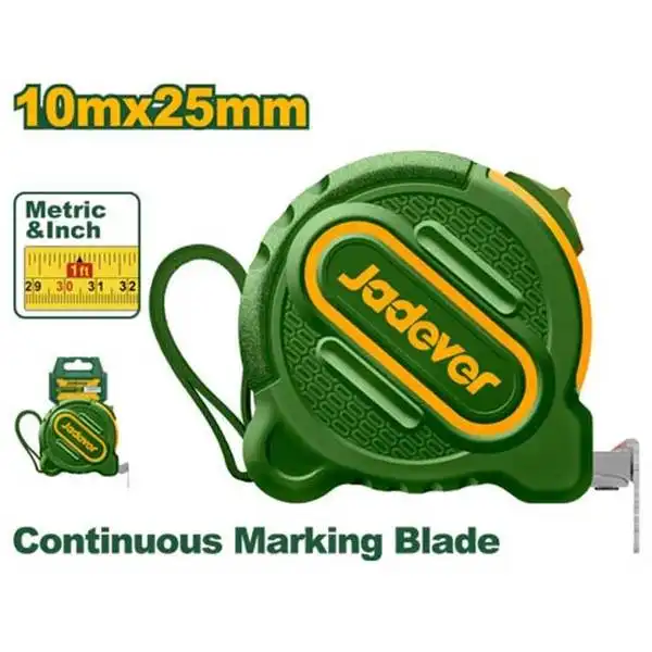 10mx25mm Thước cuộn thép hệ inch và mét Jadever JDMT1250