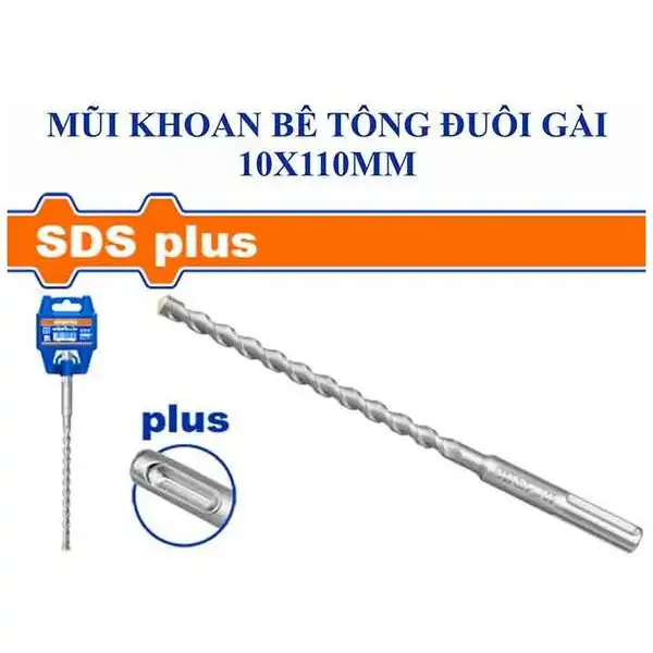10x110mm Mũi khoan bê tông đuôi gài SDS Wadfow WHD1204