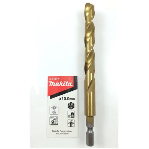 10x133mm Mũi khoan sắt chuôi lục giác Makita D-31217