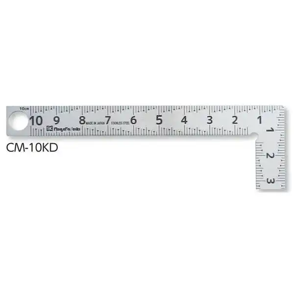 10x5cm Thước đó e ke vuông có vạch chia Niigata CM-10KD