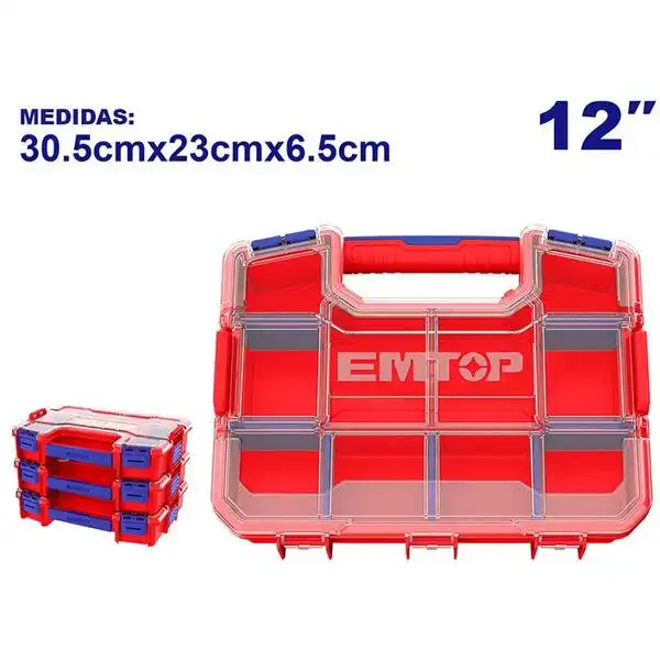 12 inch Hộp đựng linh kiện nhiều ngăn Emtop EPBX1211