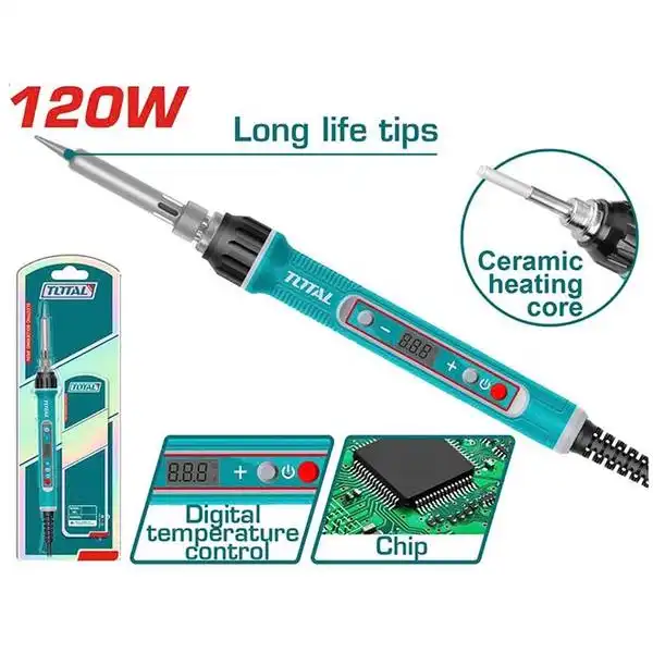 120W Mỏ hàn chì chỉnh nhiệt Total TET01610
