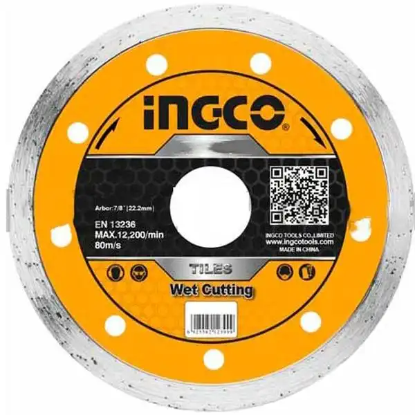 125 (5 inch)x22.2mm Hộp đĩa cắt gạch ướt 10 lưỡi INGCO DMD021252M