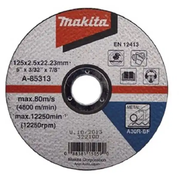 125 x 2.5 x 22.2mm Đá cắt cho kim loại Makita A-85313
