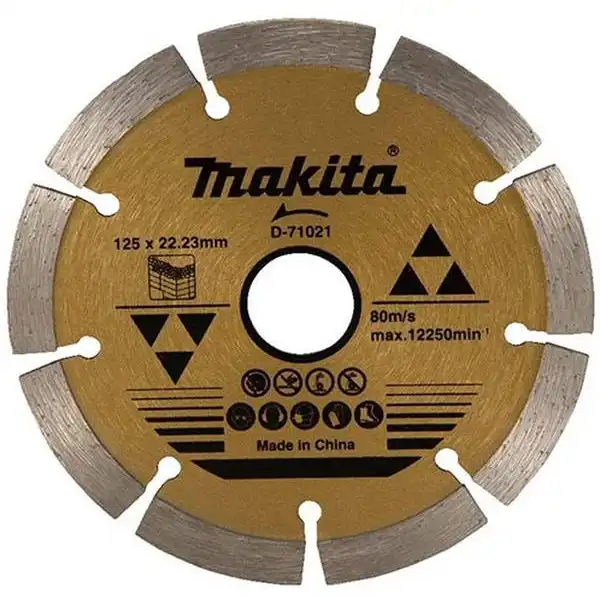 125x22.23x9mm Lưỡi cắt kim cương (cắt bê tông, gạch) Makita D-71021