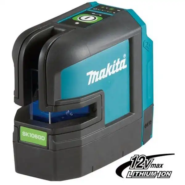 12V Máy cân mực laser xanh 4 tia dùng pin Makita SK106GD