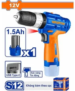 12V Máy khoan búa dùng pin Wadfow WCDS540