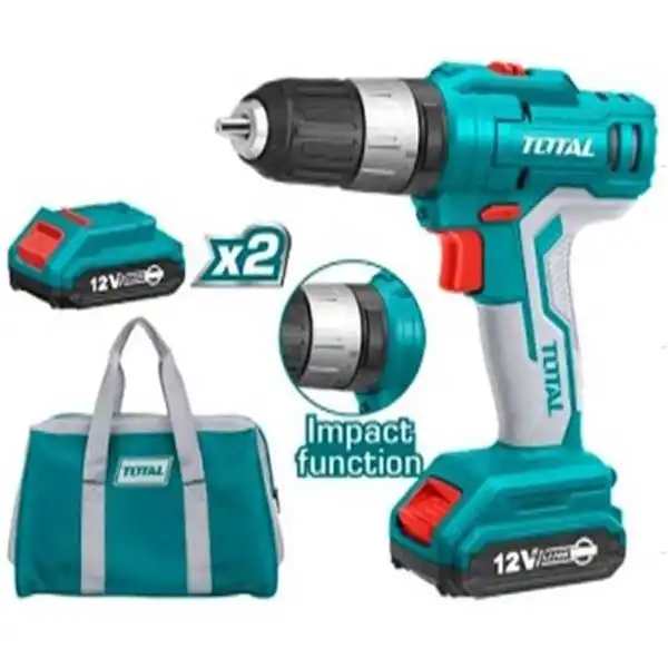 12V Máy khoan búa vặn vít dùng pin Total TIDLI1222