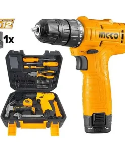12V Máy khoan dùng pin và bộ đồ nghề 81 chi tiết Ingco HKTHP10811