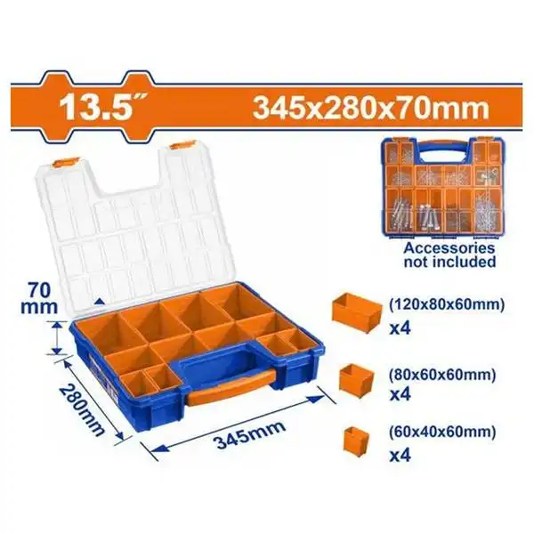 13.5 inch Hộp nhựa đựng linh kiện nhiều ngăn Wadfow WTB1311