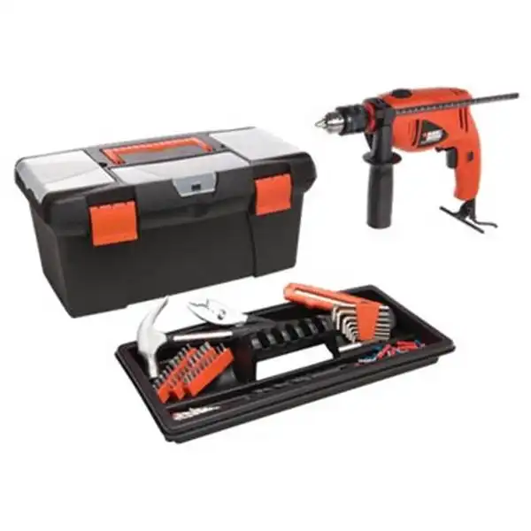 13mm Máy khoan búa 550W kèm 103 phụ kiện Black & Decker HD500BX