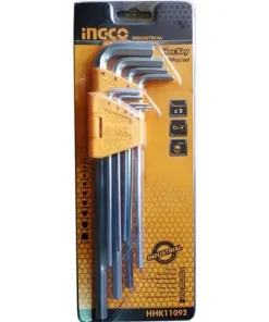 1.5-10mm Bộ 9 chìa lục giác đầu bằng INGCO HHK11092
