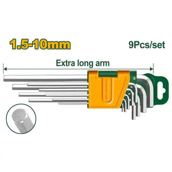 1.5-10mm Bộ lục giác đầu bằng (loại dài) Jadever JDHK1292