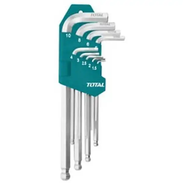 1.5-10mm Bộ lục giác đầu bi 9 chi tiết Total THT106291