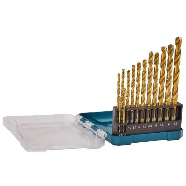 1.5-6.5mm Bộ mũi khoan kim loại HSS-TiN 13 chi tiết Makita D-72855