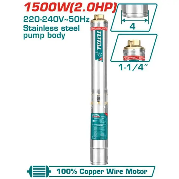 1500W Máy bơm giếng sâu 135m Total TWP515001