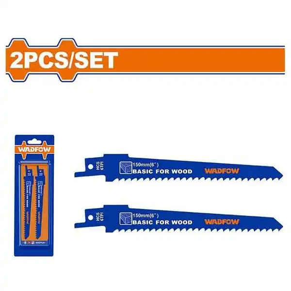 150mm Bộ lưỡi cưa kiếm (cưa gỗ) 2 chi tiết Wadfow WJT611D