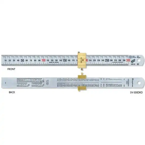 150mm Thước lá inox thẳng đo sâu vạch (bản 32 dày 5mm)Niigata SV-150DKD