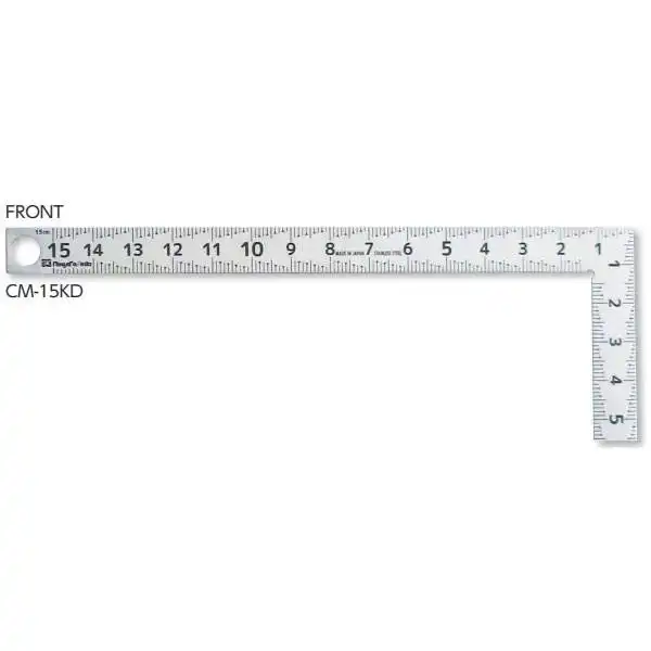 15x7.5mm Thước đó e ke vuông có vạch chia Niigata CM-15KD