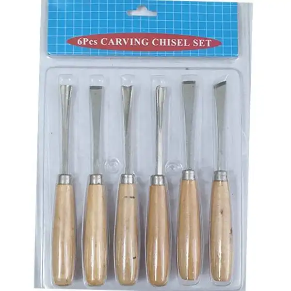 160mm Bộ đục chạm gỗ 6 chi tiết