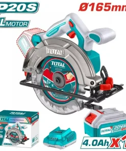 165mm Máy cưa đĩa dùng pin 20V Total TSLI16521 (1 Pin 4.0Ah, 1 Sạc)