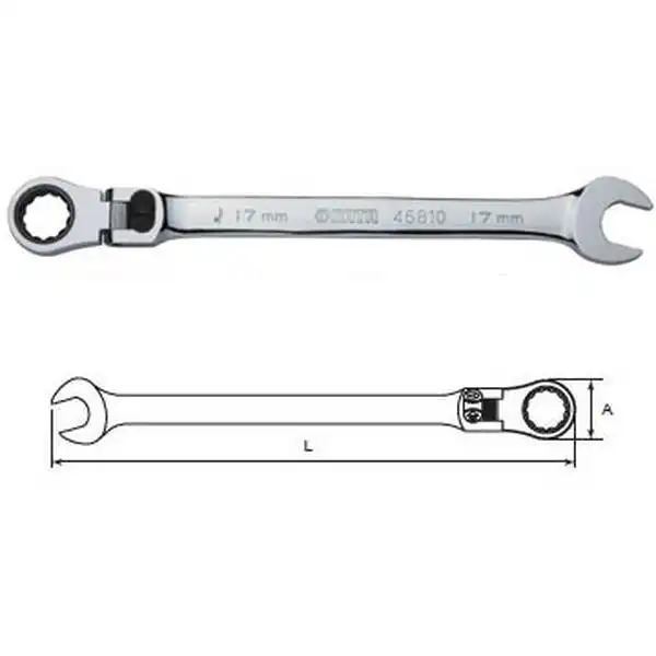 16mm Cờ lê lắc léo tự động có khóa Sata 46-809 (46809)