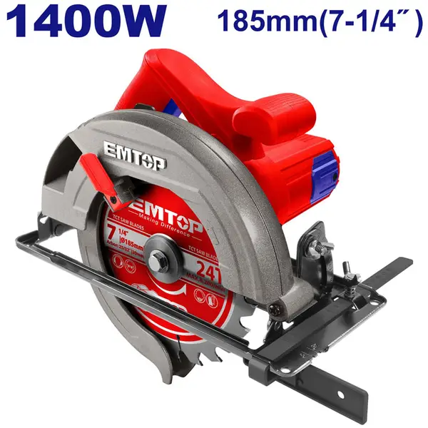 185mm Máy cưa đĩa 1400W Emtop ECSW1852