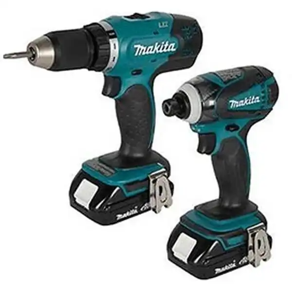 18V Bộ máy khoan, máy bắt vít dùng pin Makita DLX2022