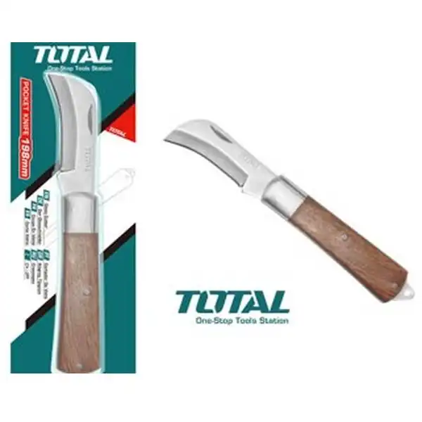 198mm Dao tước dây điện lưỡi cong Total THT51082