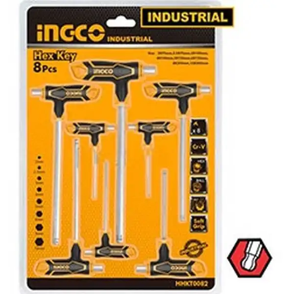 2-10mm Bộ lục giác chữ T Ingco HHKT8082