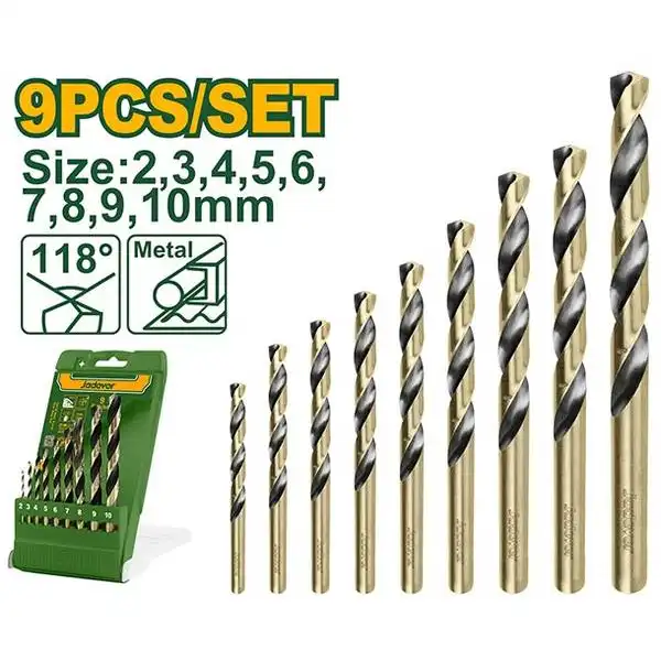 2-10mm Bộ mũi khoan sắt HSS Jadever JDTD6B02