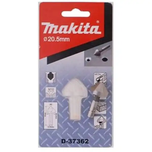 20.5x41mm Mũi lã 3 lưỡi cắt thép gió HSS M10 chuôi lục giác Makita D-37362