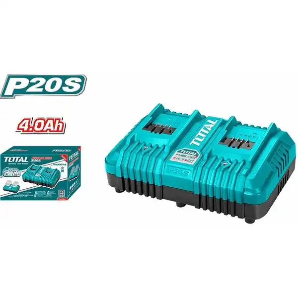 20V Đế sạc nhanh 2 pin Total TCLI2034